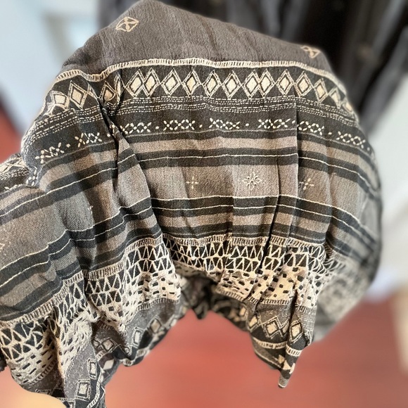 Free People Border Print Deep V Romper - Picture 7 of 13